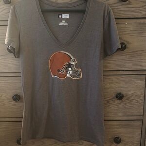 Team Apparel Women's Brown V-Neck Tee